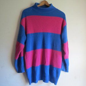 Abound Edgy Pink And Blue Striped Sweater 🔥